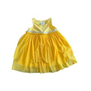 Hanna Andersson Voyager Swish Sparkle Tulle Ruffle Dress Yellow 70 (6-12 Months)